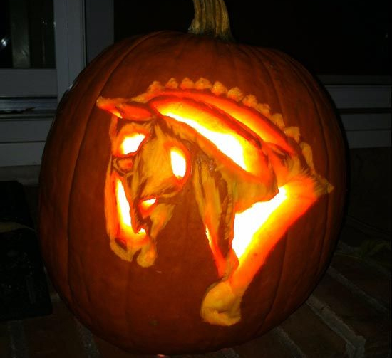 Pumpkin Carving with Equestrian Style - The Painting Pony