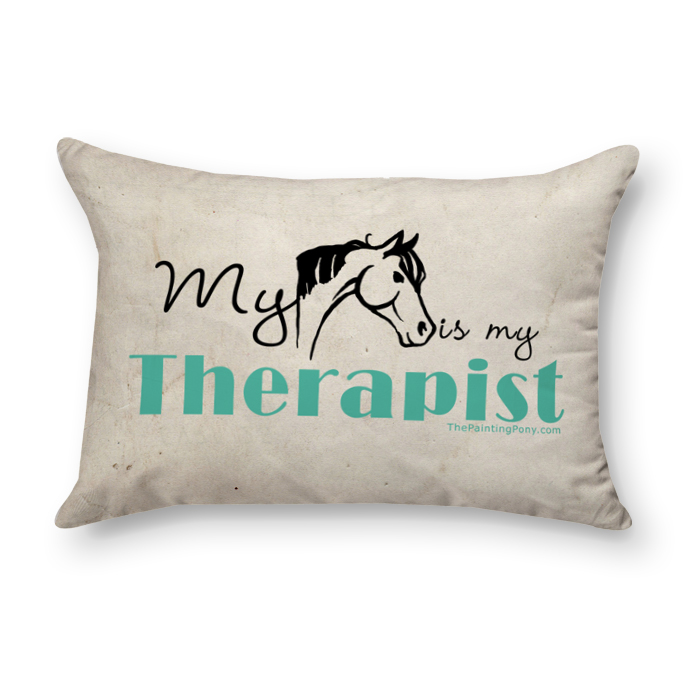 Fun Equestrian Throw Pillow